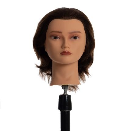 Heads-Up Kim Mannequin Head Brown Hair 15Cm