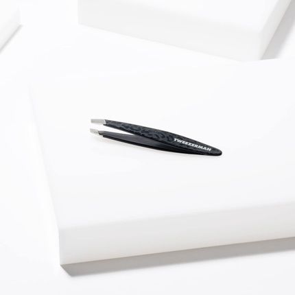 Tweezerman Black Leopard Mini Slant Tweezer - Image 3