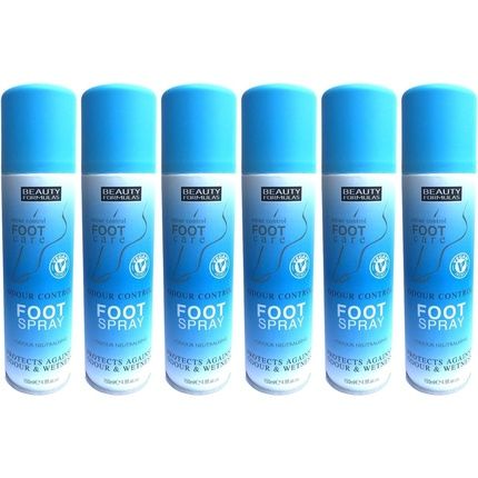X6 Beauty Formulas Feet Care Odour Control Foot Spray 150Ml
