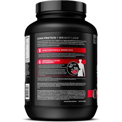 Muscletech Nitrotech Ripped Lean Protein Powder Weight Loss Support Whey Isolate Protein Shake For Men & Women Zero Sugar 61 Servings 1.8Kg French Vanilla Bean