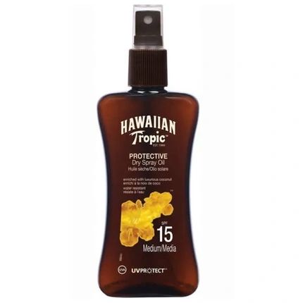 Hawaiian Tropic Protective Dry Spray Oil Spf 15 Medium 200Ml
