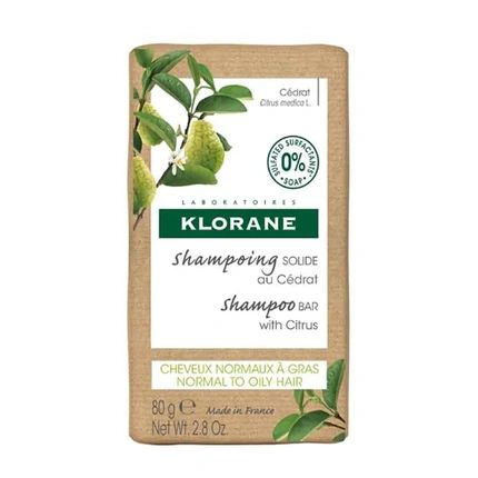 Klorane Solid Shampoo With Citronella 80 G Solid Shampoo For Normal To Oily Hair