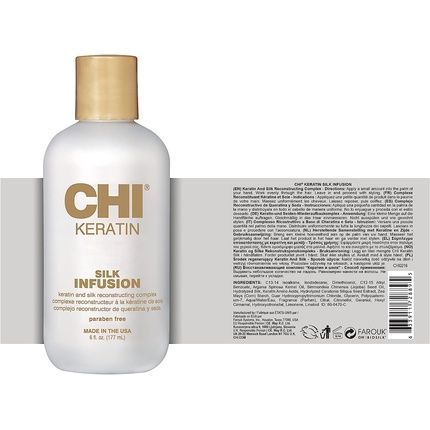 Chi Keratin Silk Infusion ; Reconstructing Keratin Treatment Hair Serum 177Ml