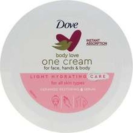 Dove Body Love One Cream For Dry Skin Light Hydration Instantly Absorbed 250Ml - Image 4