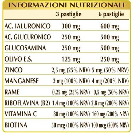 Hyaluronic Acid Tablets 30G Supplement 300Mg