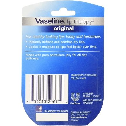 Vaseline Lip Therapy Original Soothing Lip Balm 0.25Oz