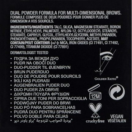 Anastasia Beverly Hills Duo Eyebrow Powder 1.6G Chocolate - Image 3