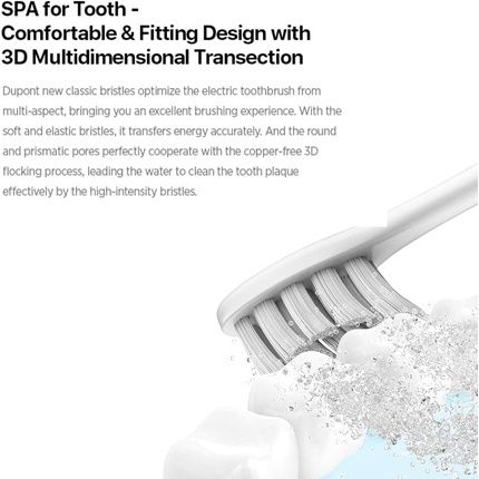 Oclean Standard Clean Toothbrush Head Replacements Fda Approved - Pack Of 2 White - Image 3