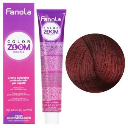 Fanola Blonde Color Zoom Hair Color Cream 6.6 Dark Red 100Ml