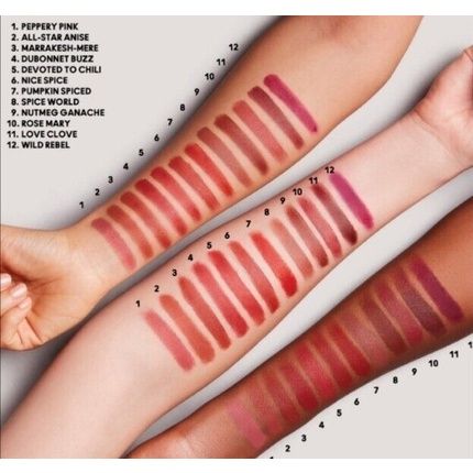 Mac Dubonnet Buzz Powder Kiss Velvet Blur Slim Stick Lipstick - Image 3