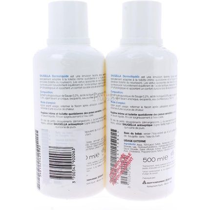 Saugella Dermoliquid 500Ml - Pack Of 2
