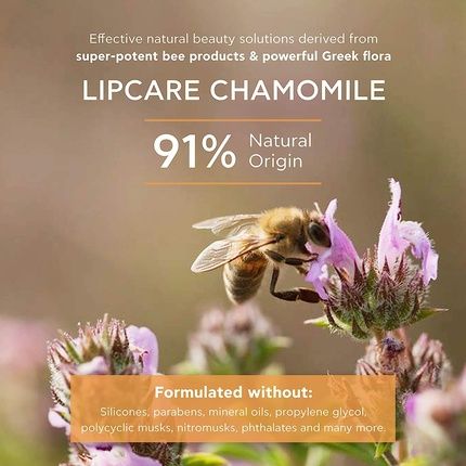 Apivita Softening Nourishing And Moisturizing Lip Balm With Olive Oil And Beeswax 0.16 Fl. Oz. Chamomile - Image 3
