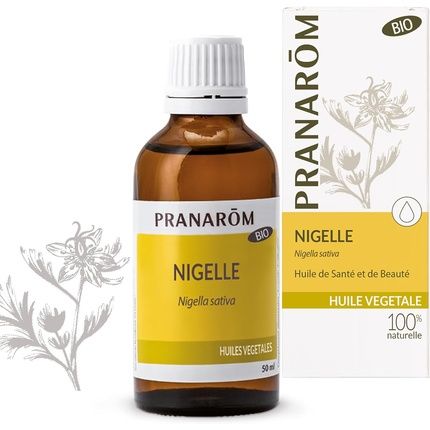 Pranarom Organic Nigella Vegetable Oil Anti-Aging First Cold Pressed For Black Cumin Seeds 50Ml