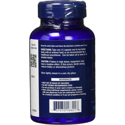 Life Extension Magnesium Citrate Vitamins And Supplements 100Mg 100 Vegetarian Capsules