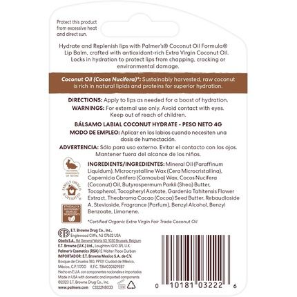 Palmer'S Coconut Oil Formula Lip Balm Spf 15 4G - Image 3