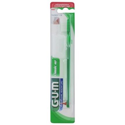 Gum Classic Toothbrush 407 Dome Cut Medium Bristles