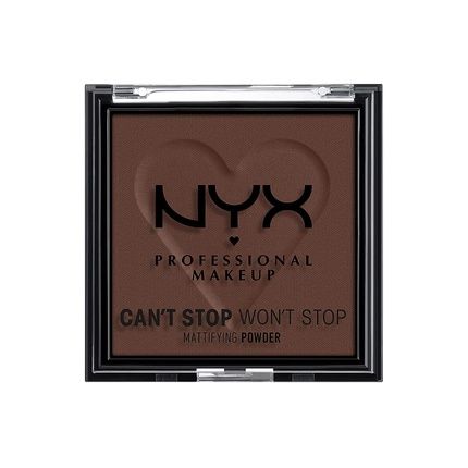 Nyx Professional Makeup Can'T Stop Won'T Stop Mattifying Pressed Powder Rich 10 0.21 Ounce