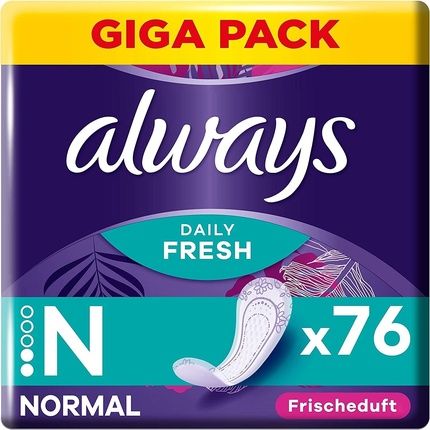 Always Dailies Fresh & Protect Normal Liners For Women 76 Pads