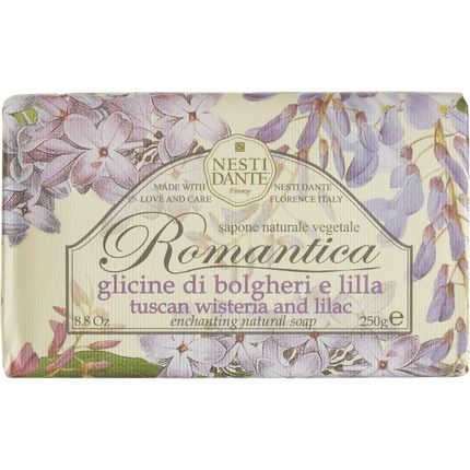 Nesti Dante Romantica Florentine Rose & Peony Soap 250G Tuscan Wisteria