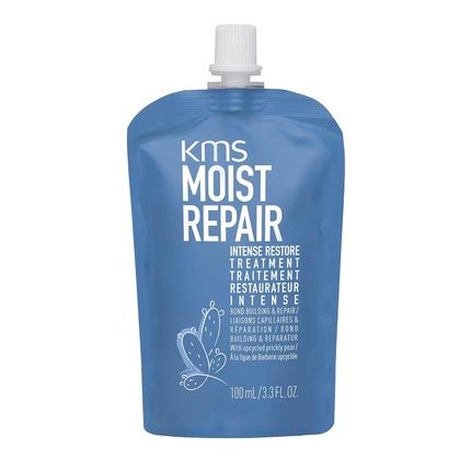 Kms Moistrepair Intense Restore Treatment 100Ml For Weak, Dry Hair Prone To Breakage And Split Ends