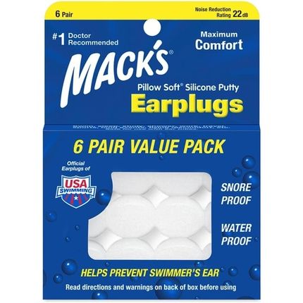 Mack'S Pillow Soft Silicone Earplugs 12 Pairs (1 Pack) - Parents