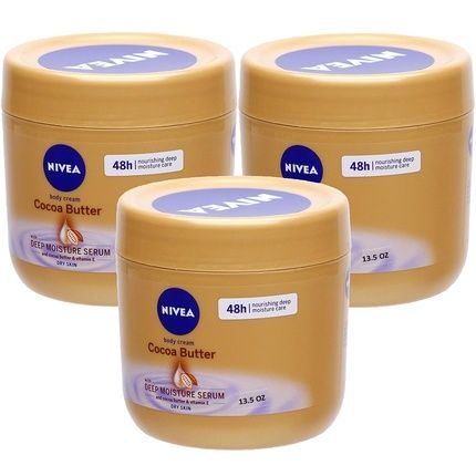 Nivea Cocoa Butter Body Cream For Dry Skin 13.5 Fl Oz 400 Ml