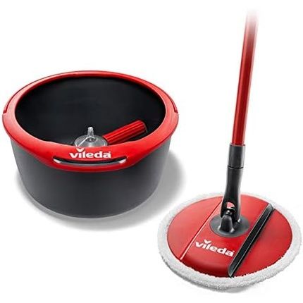 Vileda Spin And Clean Floor Mop And Bucket Set 1 Mop 1 Bucket