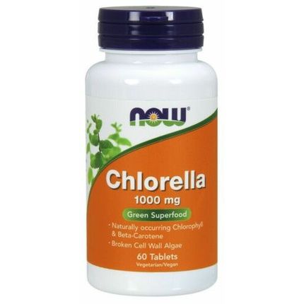 Now Supplements Chlorella 1000Mg With Chlorophyll Beta-Carotene And Vitamin C 60 Tablets - Image 3