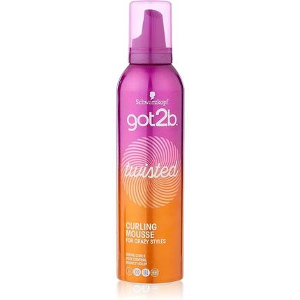 Schwarzkopf Got2B Twisted Curling Hair Mousse Anti-Frizz Formula For Curls 250Ml