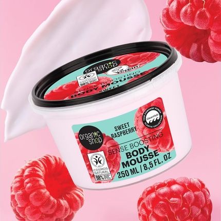 Organic Shop Sense Boosting Body Mousse Sweet Raspberry 250Ml - Image 3