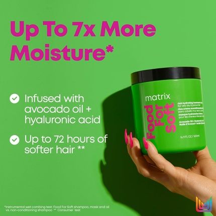 Matrix Food For Soft Mask Rich Hydrating Hair Treatment For Dry And Porous Hair - Image 3