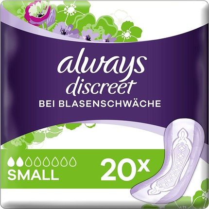 Always Discreet Incontinence Pads For Bladder Weakness Small