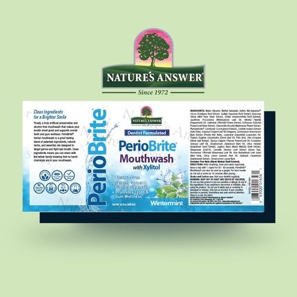 Nature'S Answer Periobrite Alcohol-Free Mouthwash Wintermint 16 Fl Oz