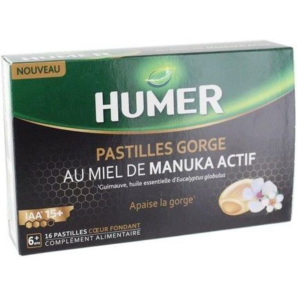 Humer Active Manuka Honey Throat Lozenges Iaa 15+