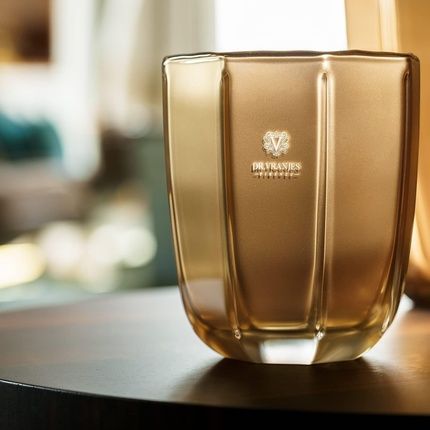 Dr Vranjes Decorative Scented Candle Oro Oud Nobile 500G 18Oz Refined Colored Glass Vessel Handmade Octagonal Form Color Gold Made In Italy - Image 3