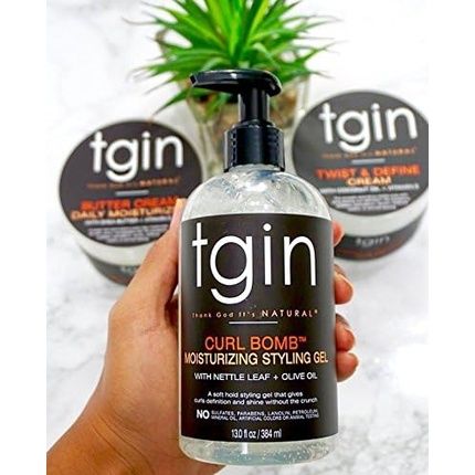 Tgin Curl Bomb Moisturizing Styling Gel For Curly Hair Types 384Ml - Image 3