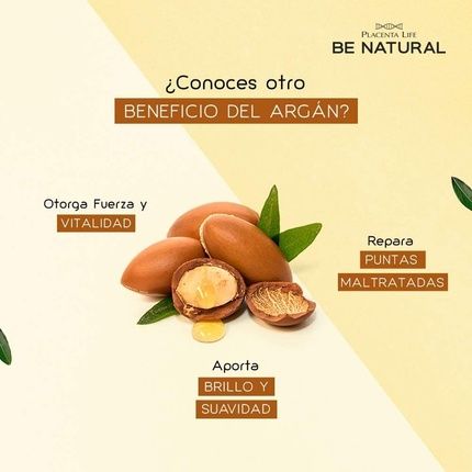 Placenta Life Be Natural Nourishing & Repair Argan Shampoo For Damaged Hair 350Ml/11.83 Fl.Oz. - Image 3