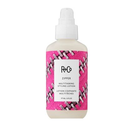 R+Co Zipper Multitasking Styling Lotion Adds Shine Flexible Hold