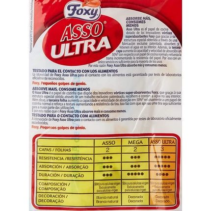 Foxy Asso Ultra Kitchen Paper, 2 Rolls - Image 3