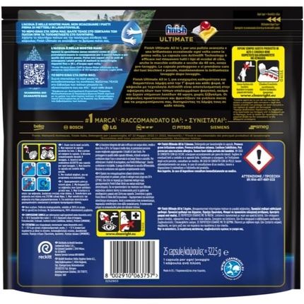 Finish Ultimate All In 1 Dishwasher Tablets Lemon