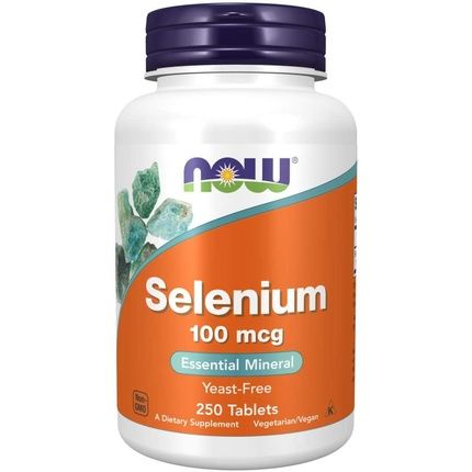 Now Foods Selenium Yeast Free 100Mcg 250 Tablets - Pack Of 2