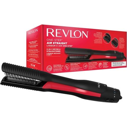 Revlon One-Step Air Straight 2-In-1 Dryer And Styler With Heated Teeth And Argan Oil Infusion
