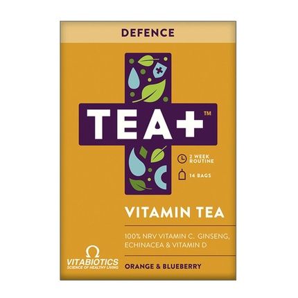 Vitabiotics Tea+ Defence Vitamin Tea Supporting Immunity With Vitamin C - 14 Bags