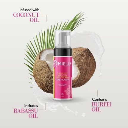 Mielle Organics Brazilian Curly Mousse 7.5Oz 221G - Image 3
