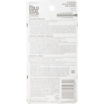 The Colossal Volum' Express Washable Mascara 9.2Ml 230 Glam Black - Image 3