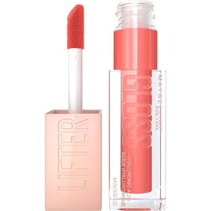 Maybelline New York Shiny Lip Gloss For Fuller Looking Lips Moisturizing With Hyaluronic Acid Lifter Gloss Candy Drop Color: No. 022 Peach Ring 5.4Ml