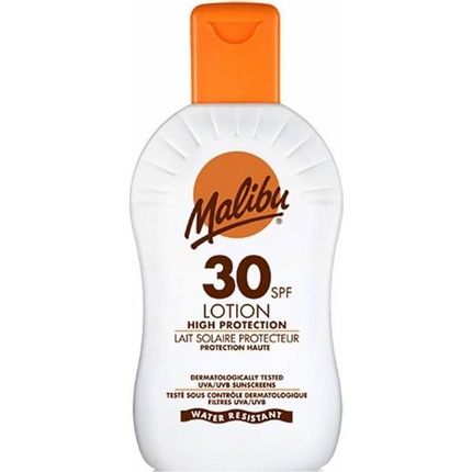Malibu Sun Spf 30 Lotion High Protection Sun Cream With Vitamin E And Aloe Vera 200Ml