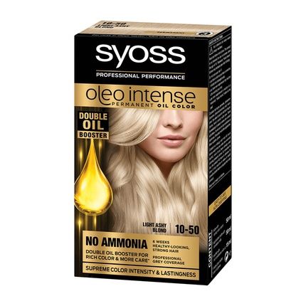 Syoss Oleo Intense 10-50 Light Ash Blonde Hair Dye