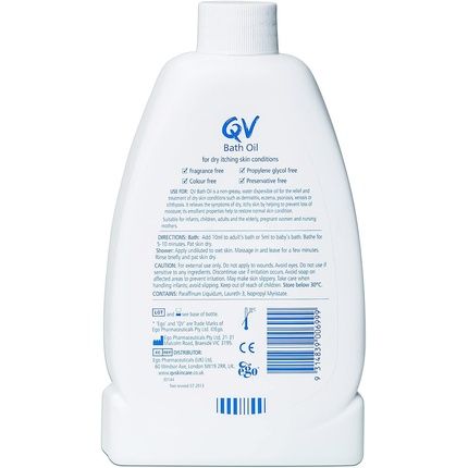 Qv Bath Oil 500Ml