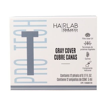 Salerm Hairlab Gray Cover Cubre Canas 5Ml - Pack Of 12